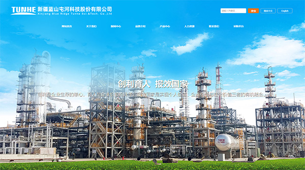 新疆藍山屯河科技股份有限公司官網全新改版上線,助力企業數字化升級